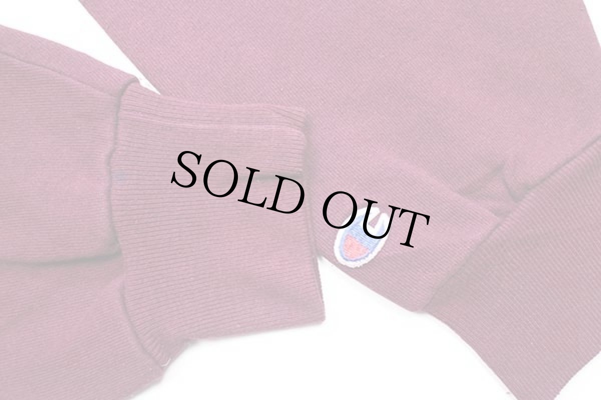 画像5: 90s USA製 Championチャンピオン BOSTON COLLEGE FOOTBALL スウェット バーガンディ XL (5)