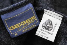 画像4: オーストリア製 GEIGER 刺繍入り チロリアン ボイルドウール ベスト チャコールグレー 50 (4)