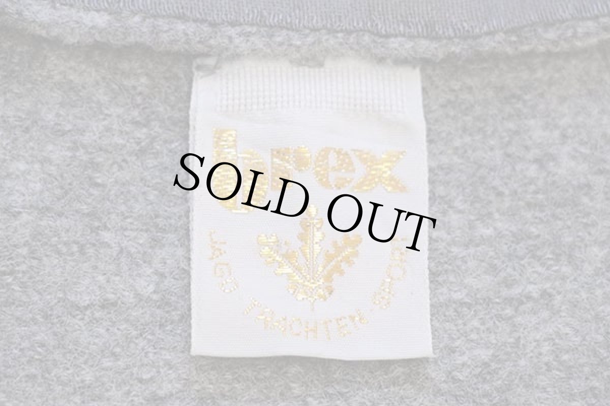 画像4: 80s 西ドイツ製 brex スタンドカラー チロリアン ニット切り替え ボイルドウール ジャケット グレー (4)