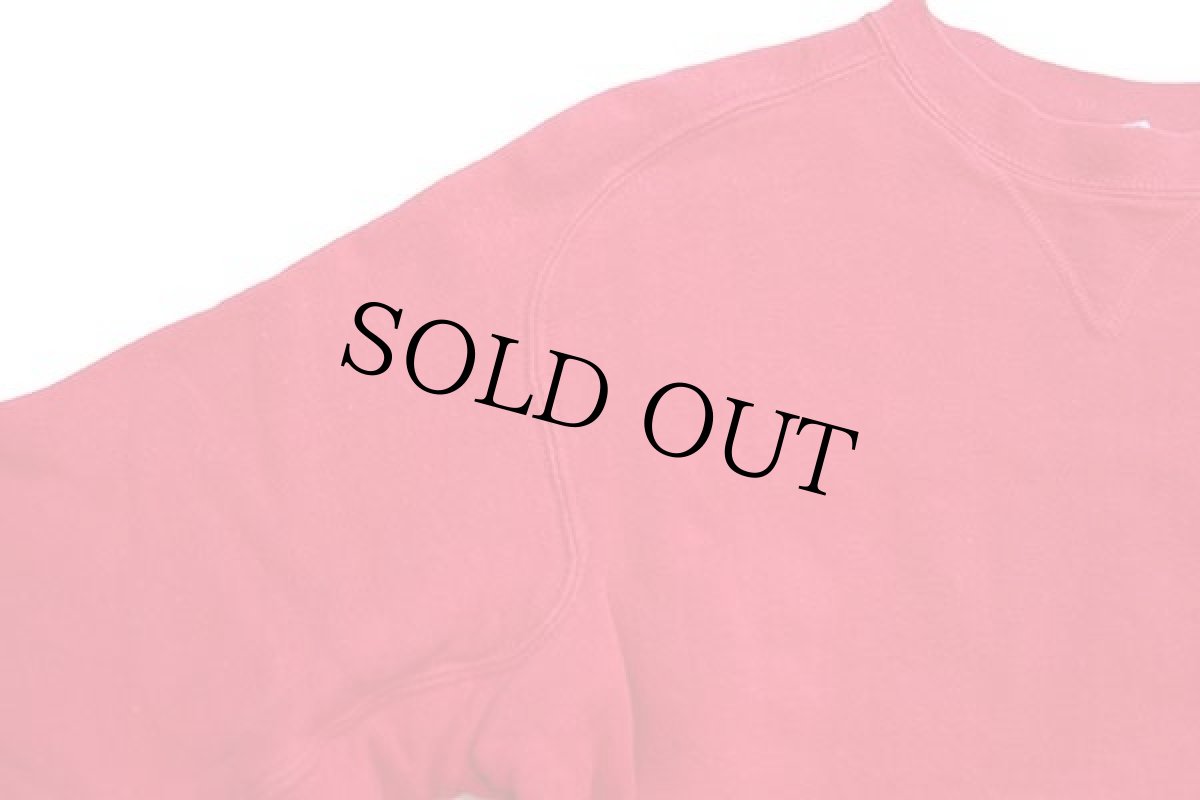 画像6: 50s MONTGOMERY WARD BRENT 無地 裏サーマル フリーダムスリーブ 前V コットン スウェット 赤 L (6)