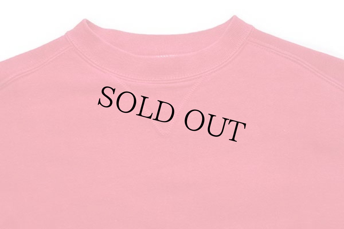 画像3: 50s MONTGOMERY WARD BRENT 無地 裏サーマル フリーダムスリーブ 前V コットン スウェット 赤 L (3)