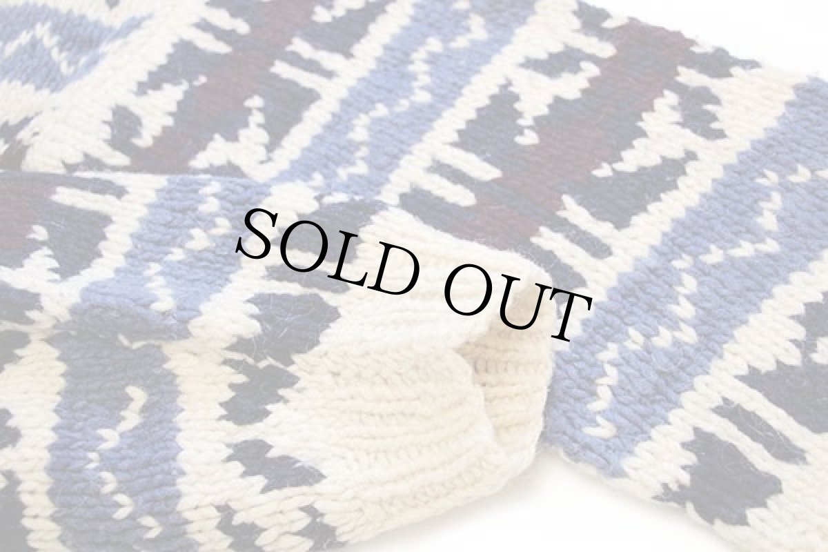 画像6: エクアドル製 World Class フォークロア柄 ウール ハンドニット カーディガン (6)