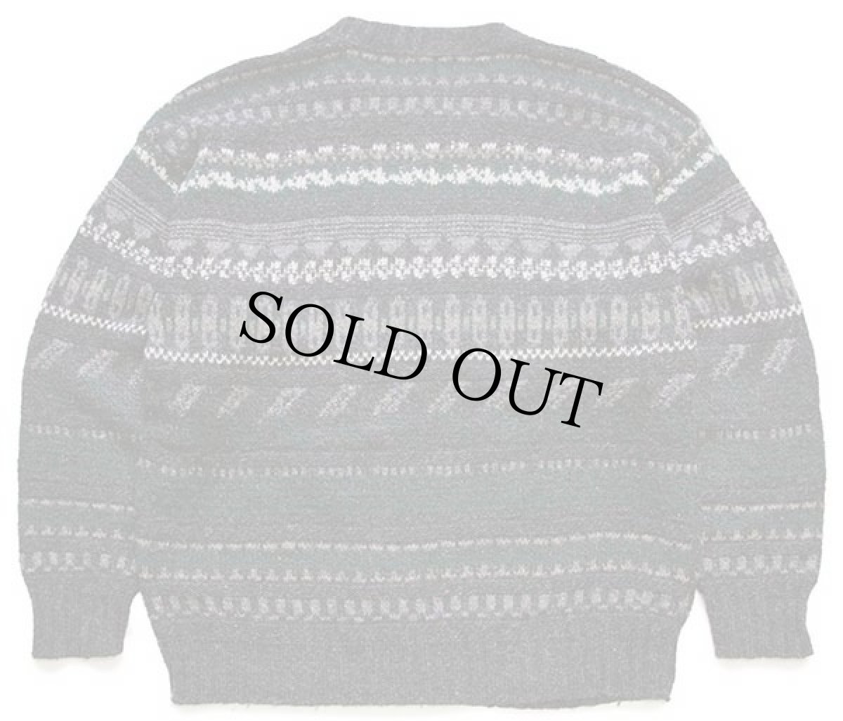 画像2: 90s USA製 EddieBauerエディーバウアー フェアアイル柄 ネップ入り ウールニット セーター L (2)