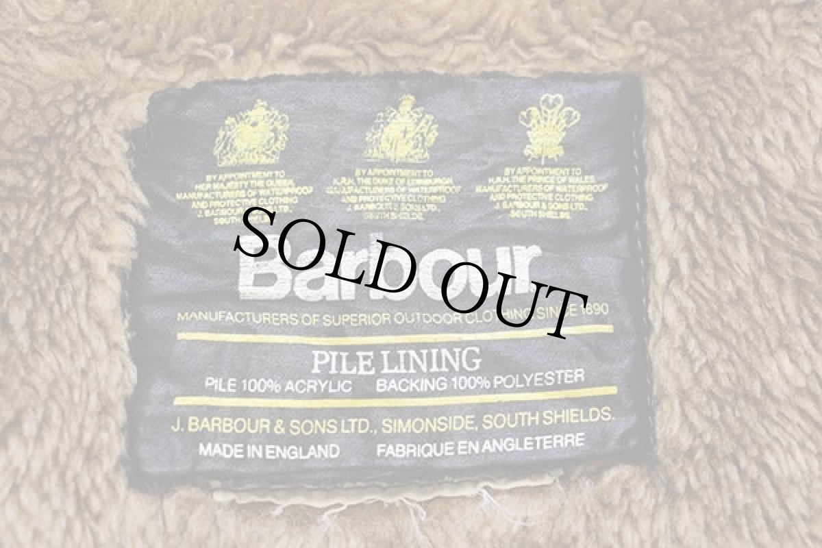 画像4: 90s 英国製 Barbourバブアー パイルライナー ボア ベスト ブラウン★27 (4)