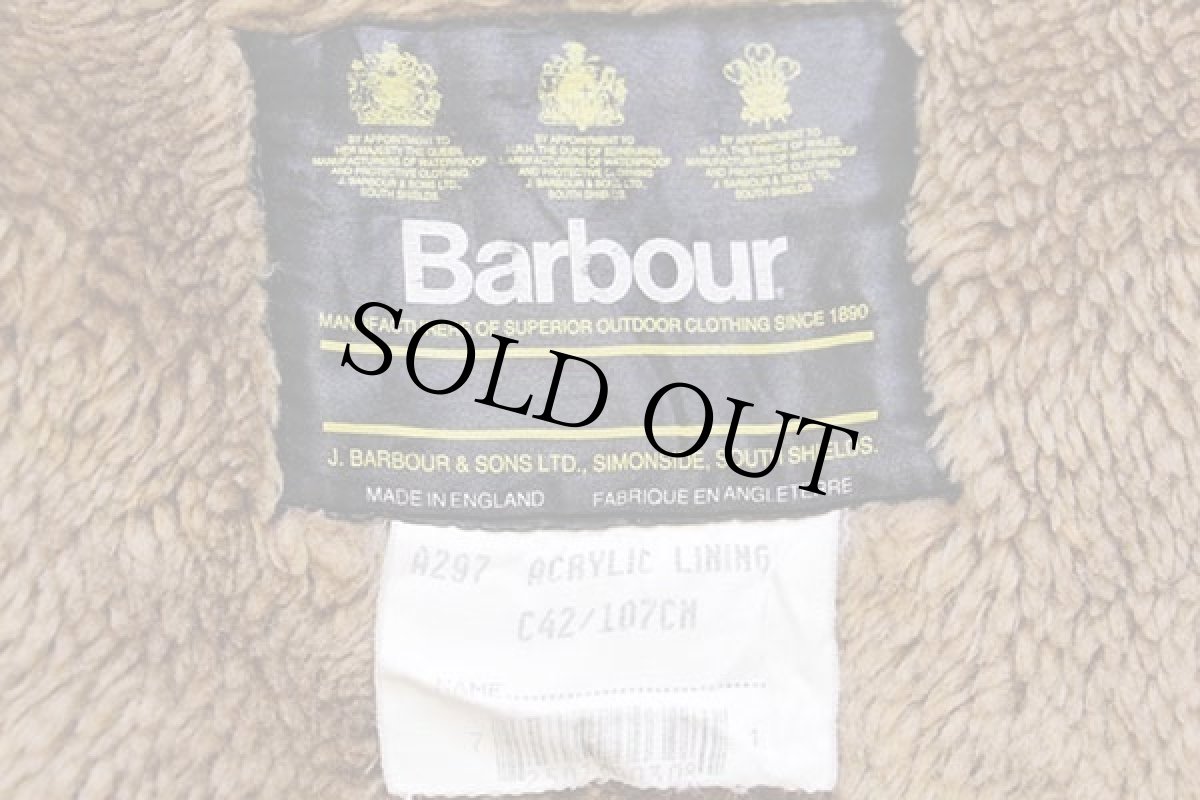 画像4: 90s 英国製 Barbourバブアー A297 パイルライナー ボア ベスト ブラウン C42★25 (4)