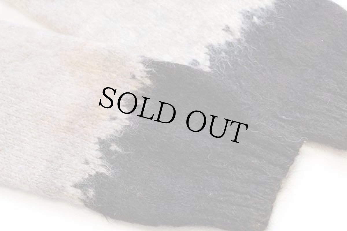 画像6: UNKNOWN 丸ヨーク ノルディック柄 アルパカ ハンドニット セーター (6)