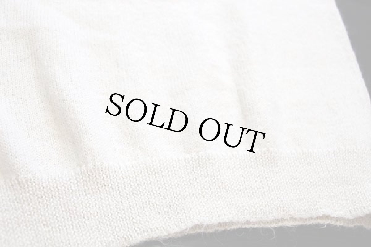 画像4: UNKNOWN アルパカ ニット セーター ナチュラル×ブラウン (4)