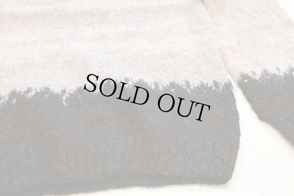 画像4: UNKNOWN 丸ヨーク ノルディック柄 アルパカ ハンドニット セーター (4)