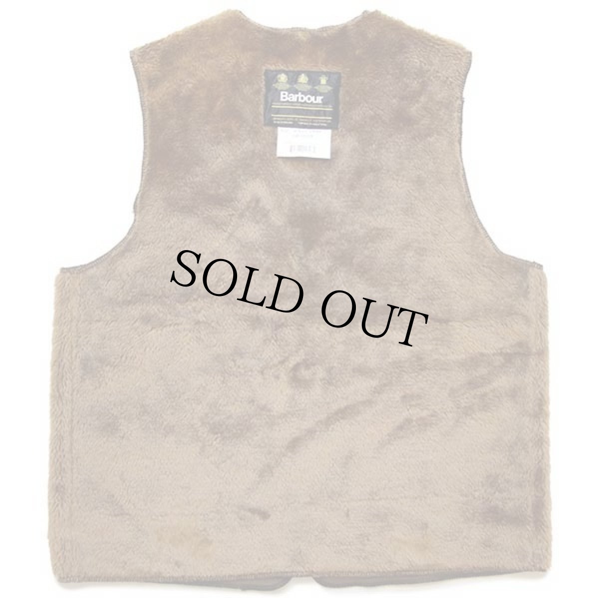 画像2: 90s 英国製 Barbourバブアー A297 パイルライナー ボア ベスト ブラウン C40★26 (2)