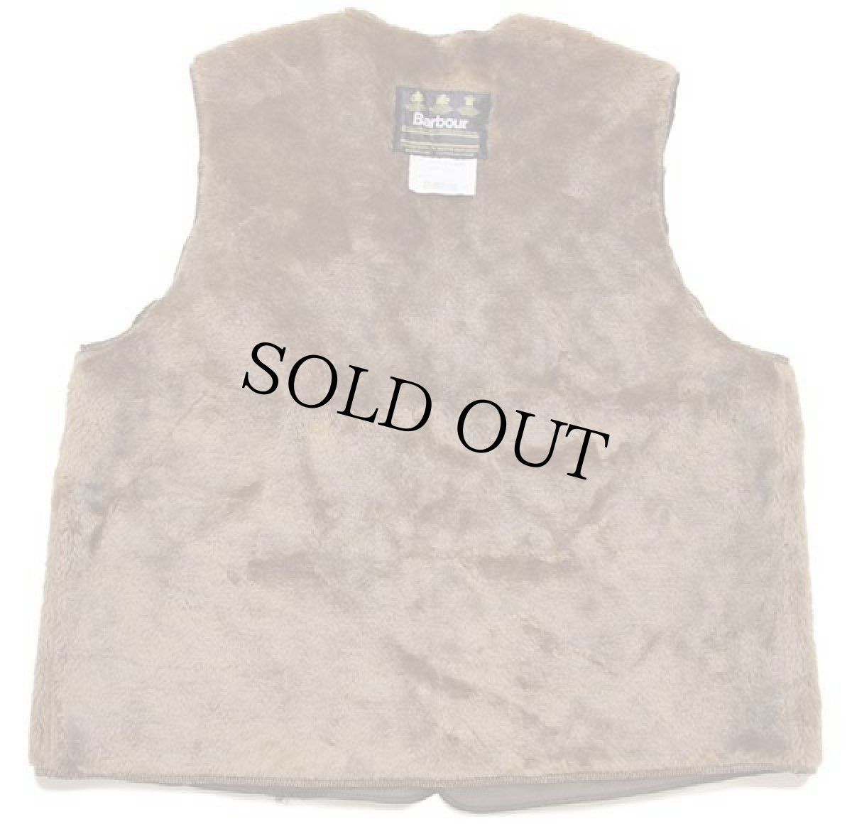 画像2: 90s 英国製 Barbourバブアー A297 パイルライナー ボア ベスト ブラウン C48★21 (2)