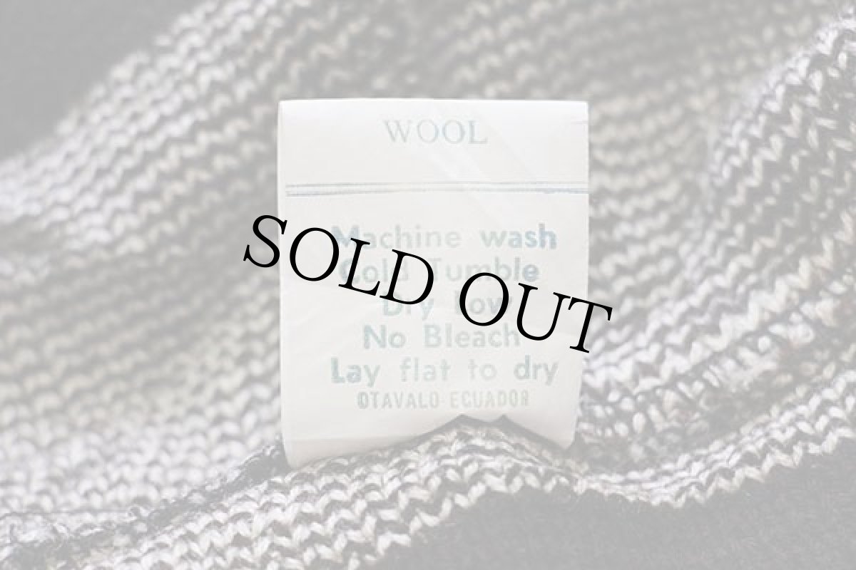 画像5: ANDINO アルパカ フォークロア柄 ウールニット ジップパーカー M (5)