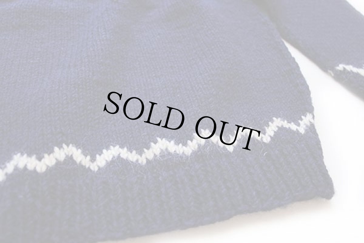 画像5: 80s AVEVO AMERICANA ノルディック柄 ローゲージ ウールニット セーター XL (5)