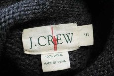 画像4: 90s J.CREW ロールネック ウールニット セーター チャコールグレー S (4)