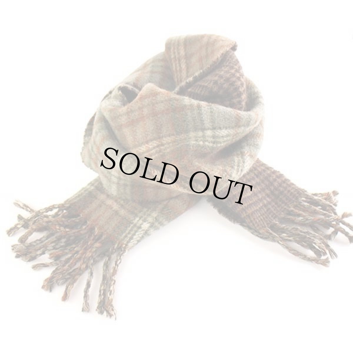 画像3: イタリア製 ポロ ラルフローレン タータンチェック×グレンチェック ラムウール マフラー (3)