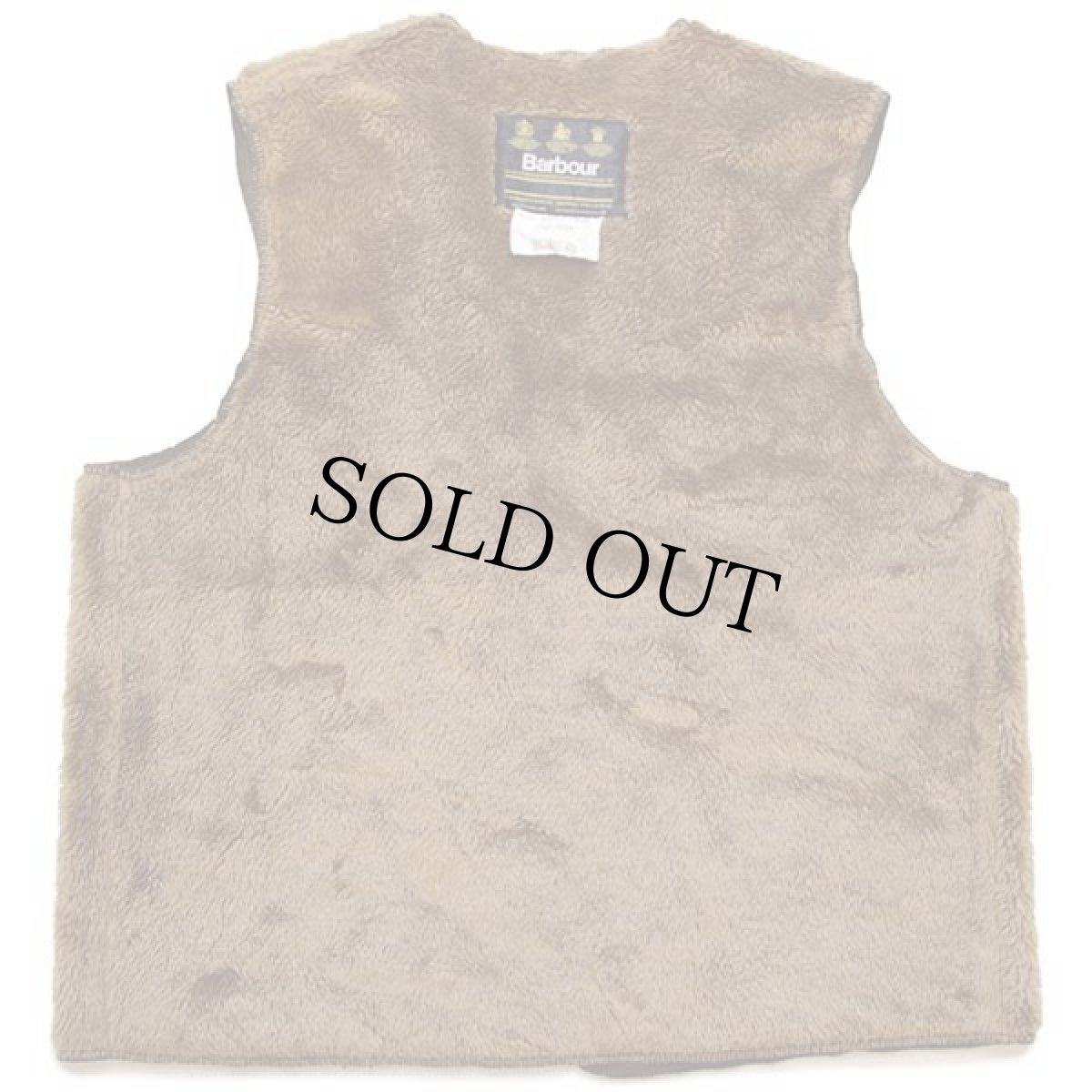 画像2: 90s 英国製 Barbourバブアー A297 パイルライナー ボア ベスト ブラウン C42★25 (2)