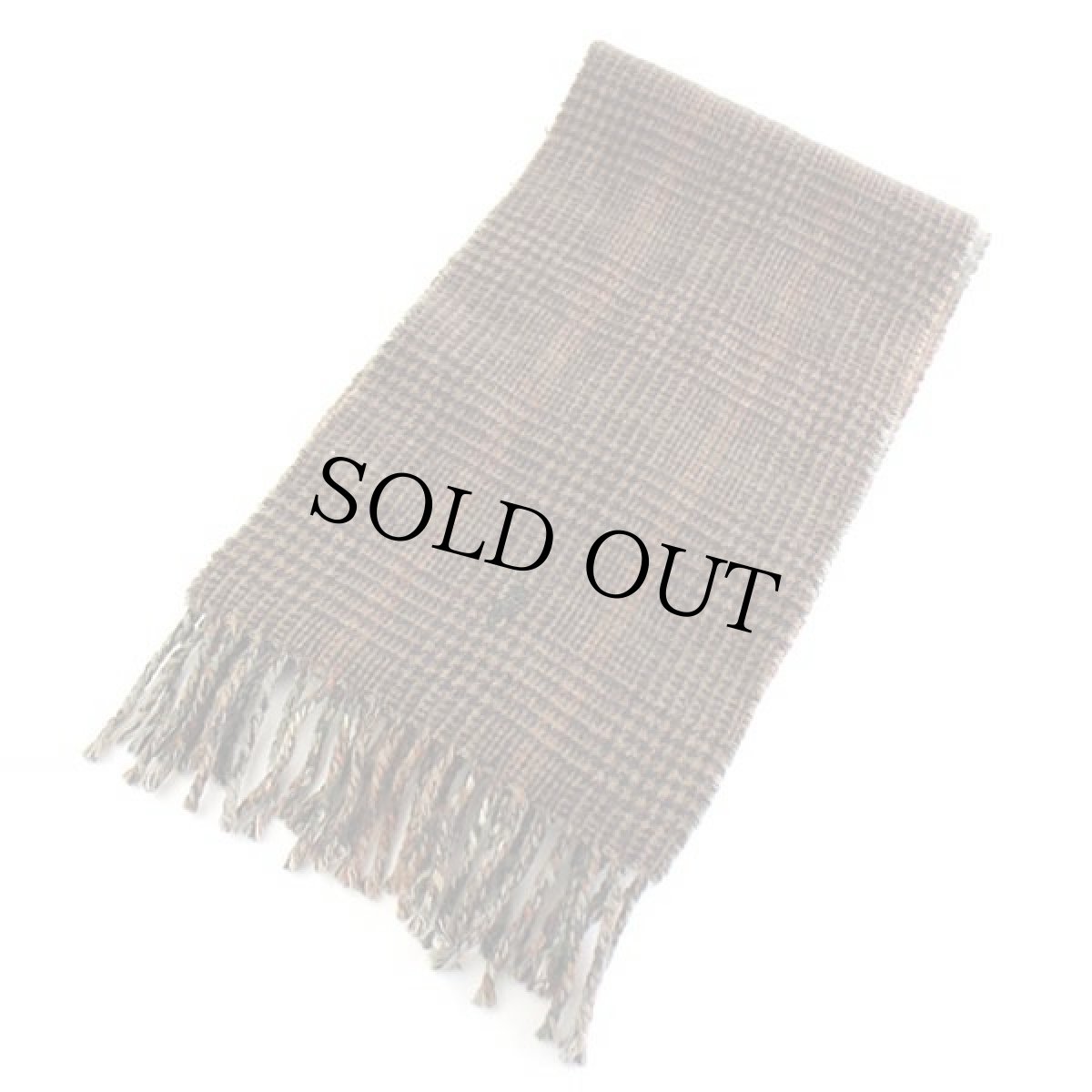 画像2: イタリア製 ポロ ラルフローレン タータンチェック×グレンチェック ラムウール マフラー (2)