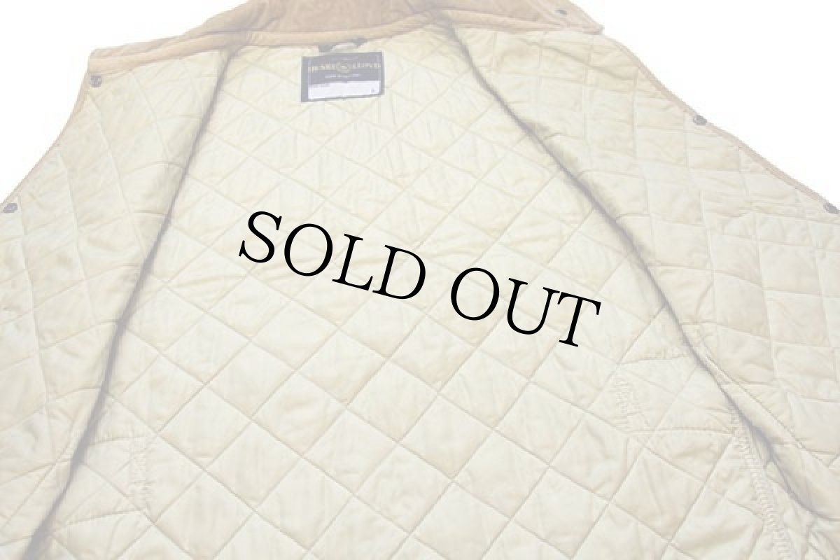 画像5: 90s 英国製 HENRI LLOYDヘンリーロイド ナイロン キルティングベスト ベージュ L (5)