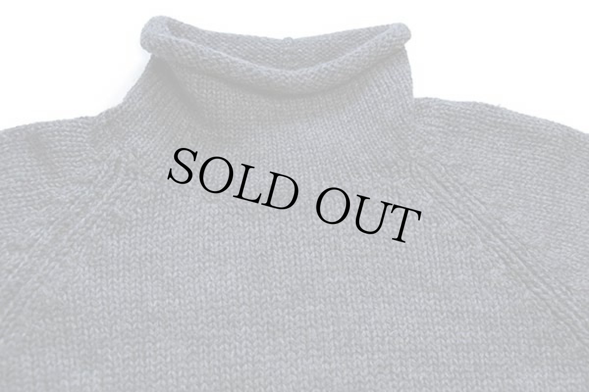 画像3: 90s J.CREW ロールネック ウールニット セーター チャコールグレー S (3)