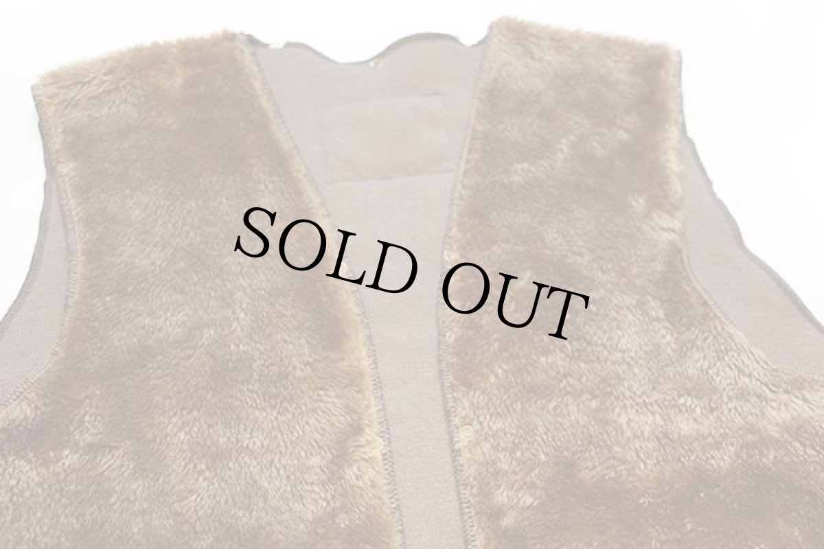 画像3: 90s 英国製 Barbourバブアー A297 パイルライナー ボア ベスト ブラウン C50★22 特大 (3)