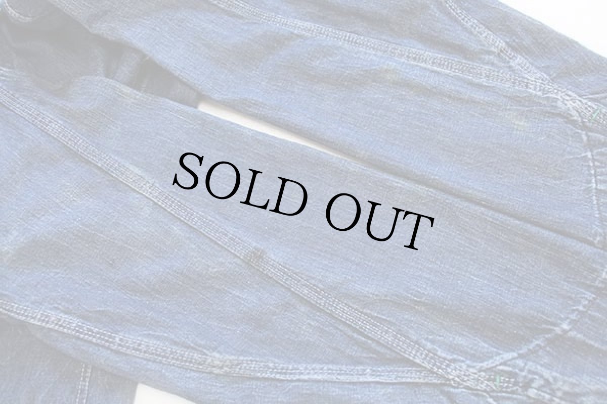 画像9: 50s USA製 E&W BIG BUCK ステンシル インディゴ デニム カバーオール 40 (9)