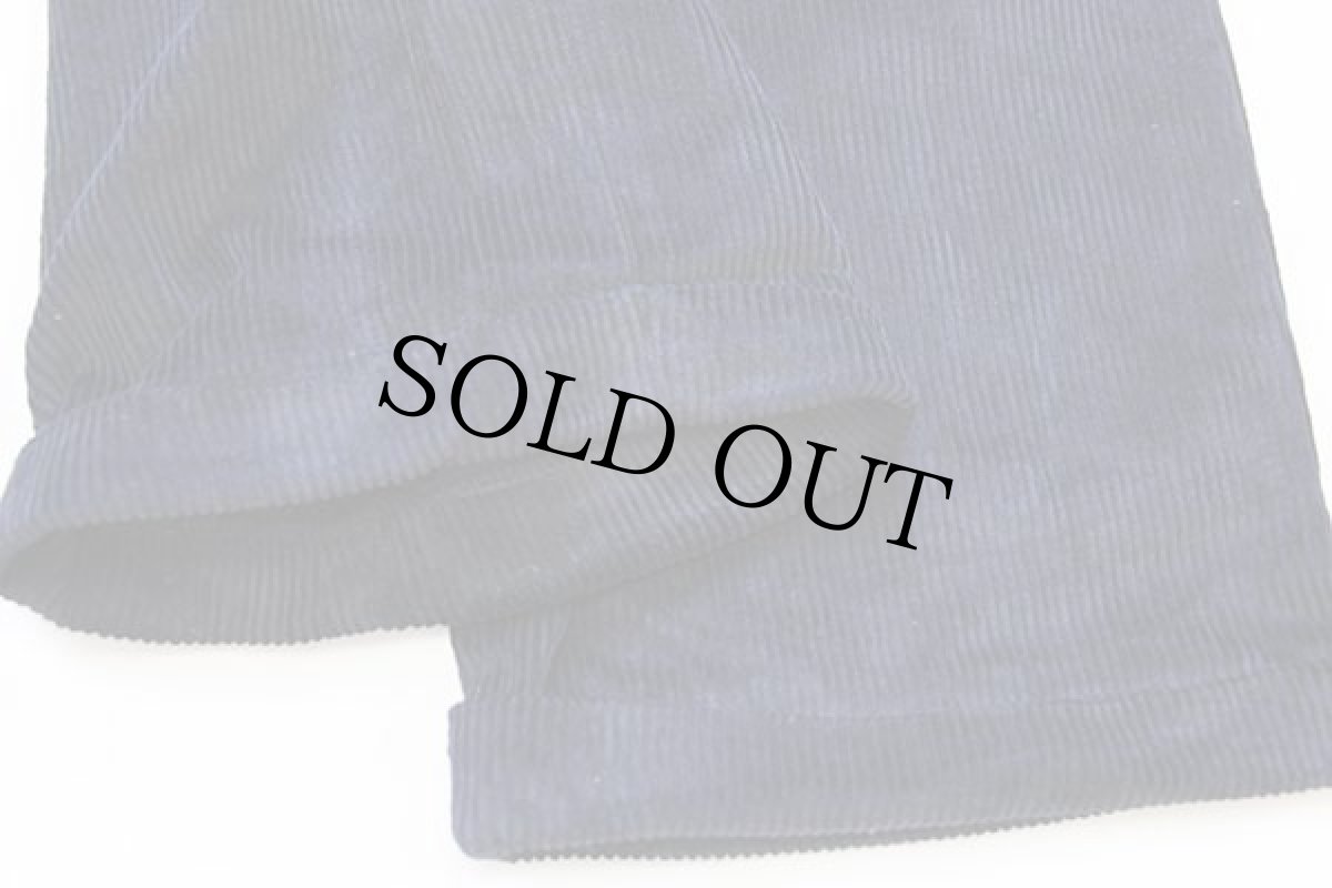 画像7: LAUREN ラルフローレン ツータック コットン 太畝 コーデュロイパンツ ネイビー w33 L30★スラックス (7)