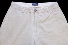 画像4: 90s ポルトガル製 ポロ ラルフローレン KEATING PANT 太畝 コーデュロイパンツ ライトベージュ w33 L32★スラックス (4)