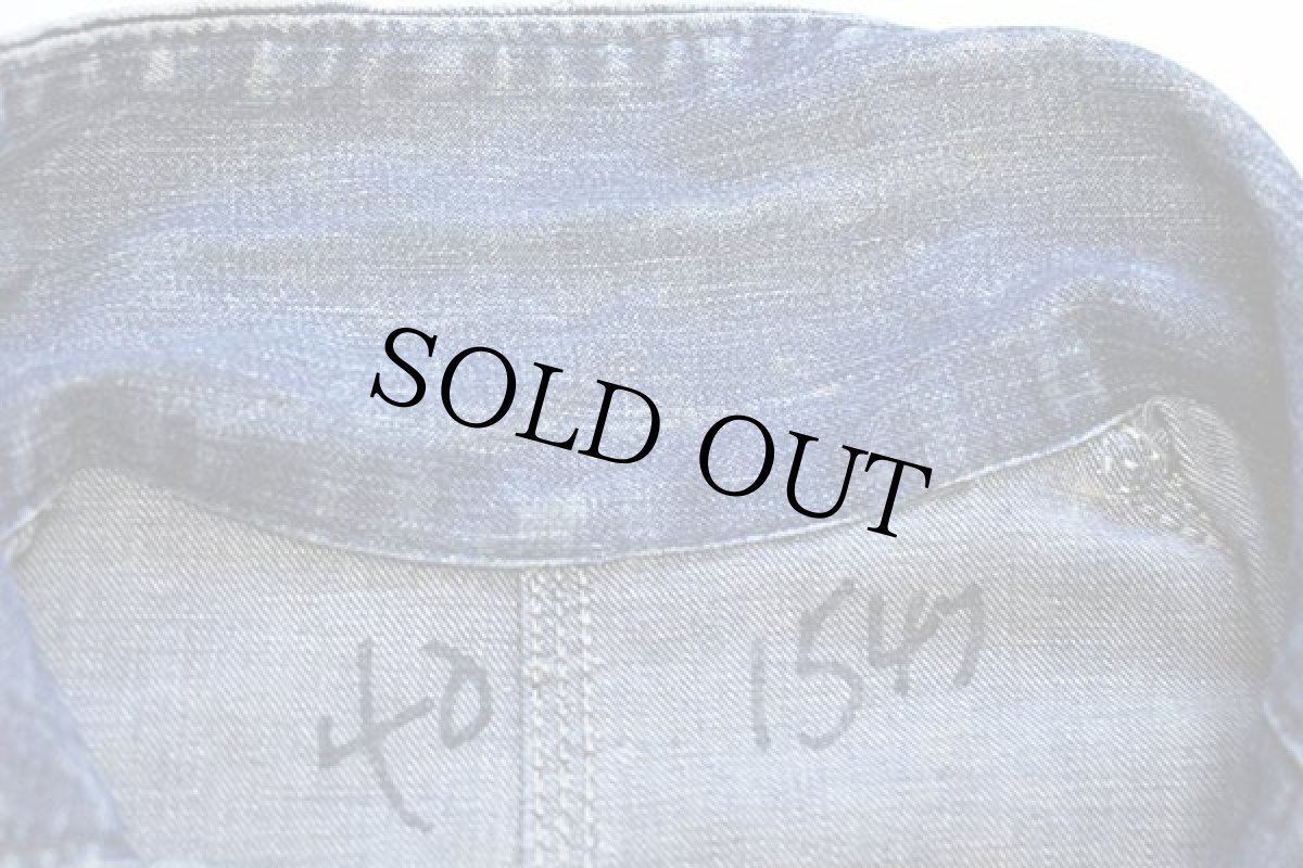 画像5: 50s USA製 E&W BIG BUCK ステンシル インディゴ デニム カバーオール 40 (5)