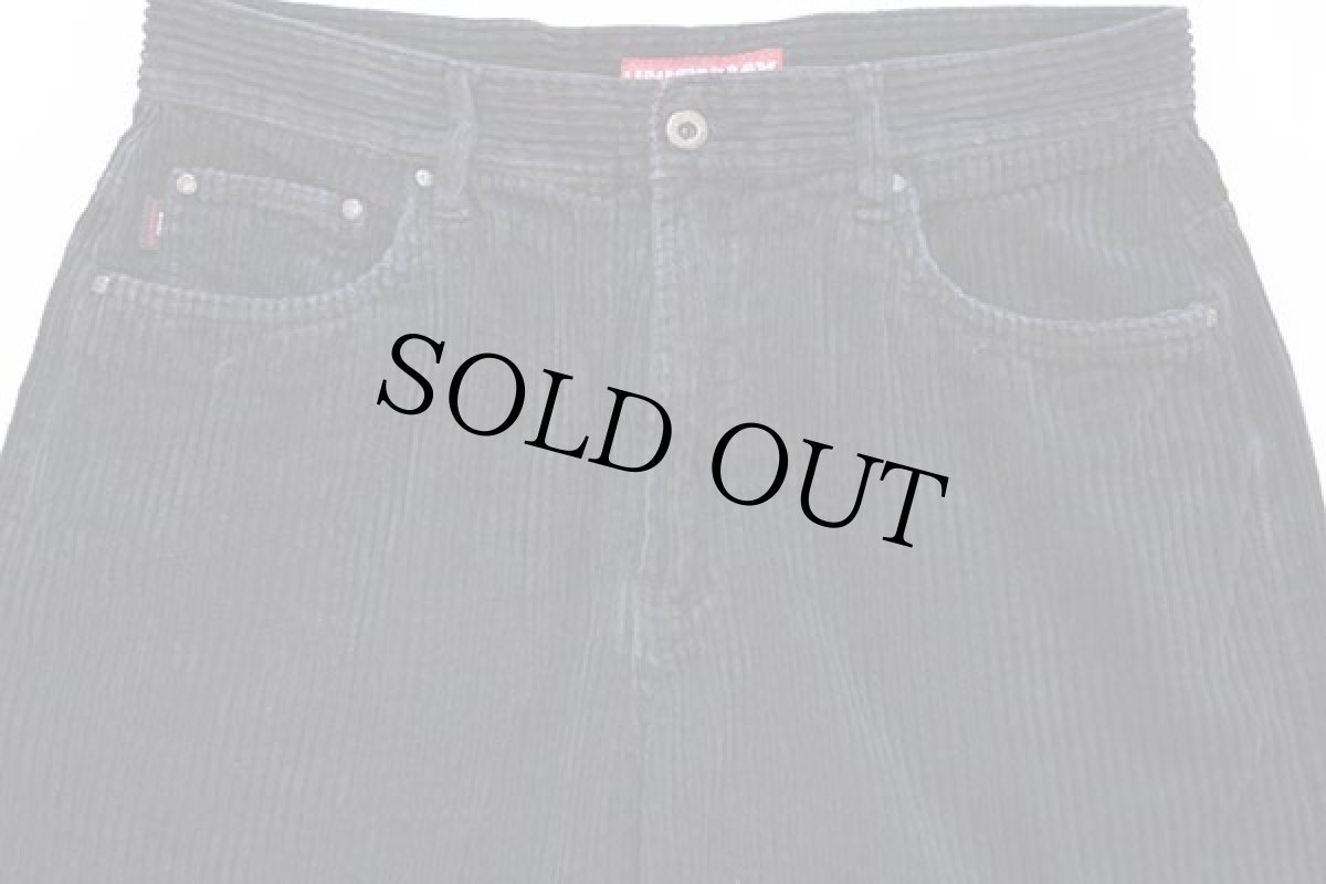 画像4: 00s UNIONBAY コットン 極太畝 コーデュロイパンツ 黒 w32 L30 (4)