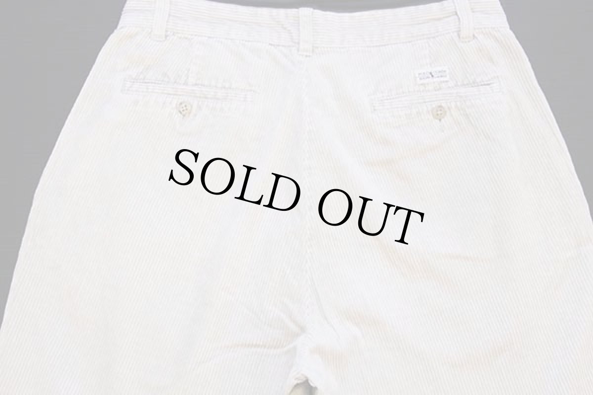 画像5: 90s ポルトガル製 ポロ ラルフローレン KEATING PANT 太畝 コーデュロイパンツ ライトベージュ w33 L32★スラックス (5)