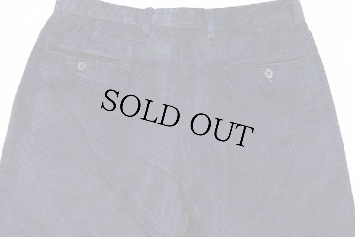 画像5: LAUREN ラルフローレン ツータック コットン 太畝 コーデュロイパンツ ネイビー w33 L30★スラックス (5)