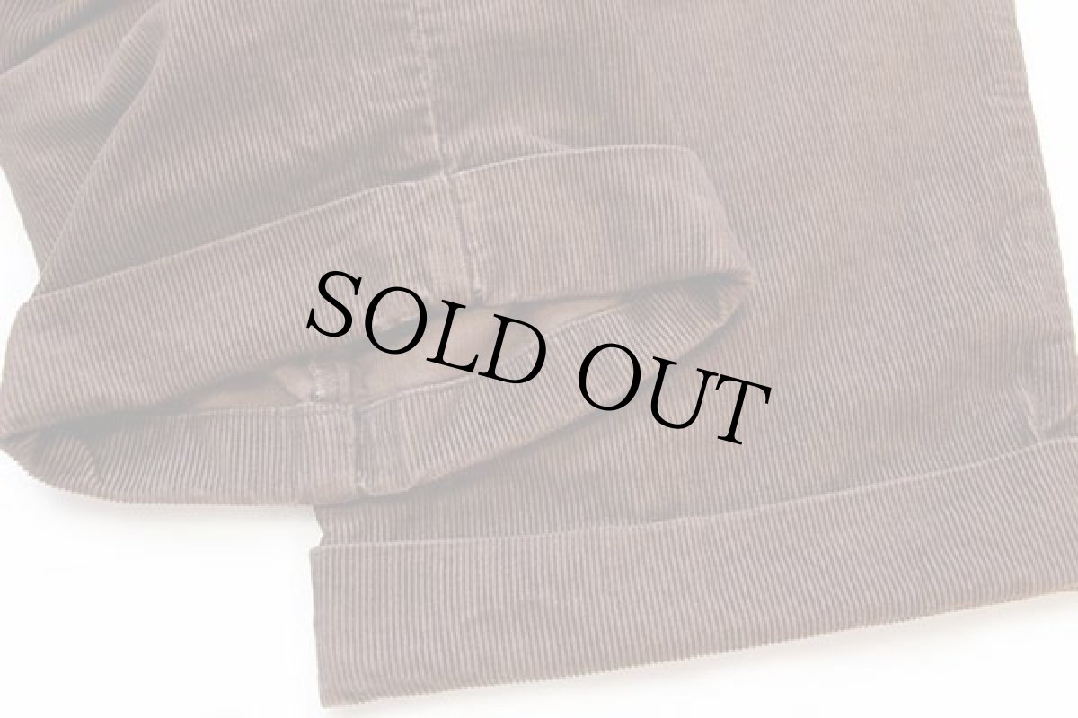 画像7: 90s ポロ ラルフローレン HAMMOND PANT ツータック コットン コーデュロイパンツ 焦げ茶 w38 L32★スラックス (7)