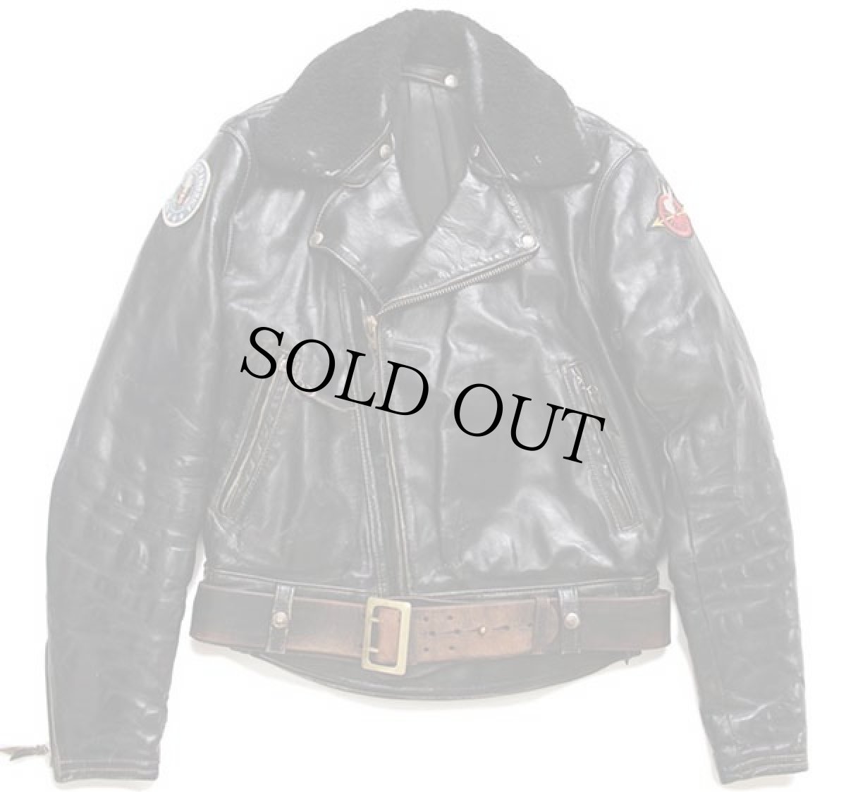 画像2: 70s Langlitz Leathersラングリッツレザー Columbia HARLEY-DAVIDSONハーレー ダビッドソン パッチ ダブルライダース レザージャケット (2)