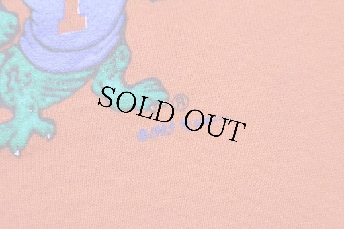 画像4: 80s USA製 FLORIDA GATORS マスコット スウェット オレンジ L★RUSSELLラッセル (4)