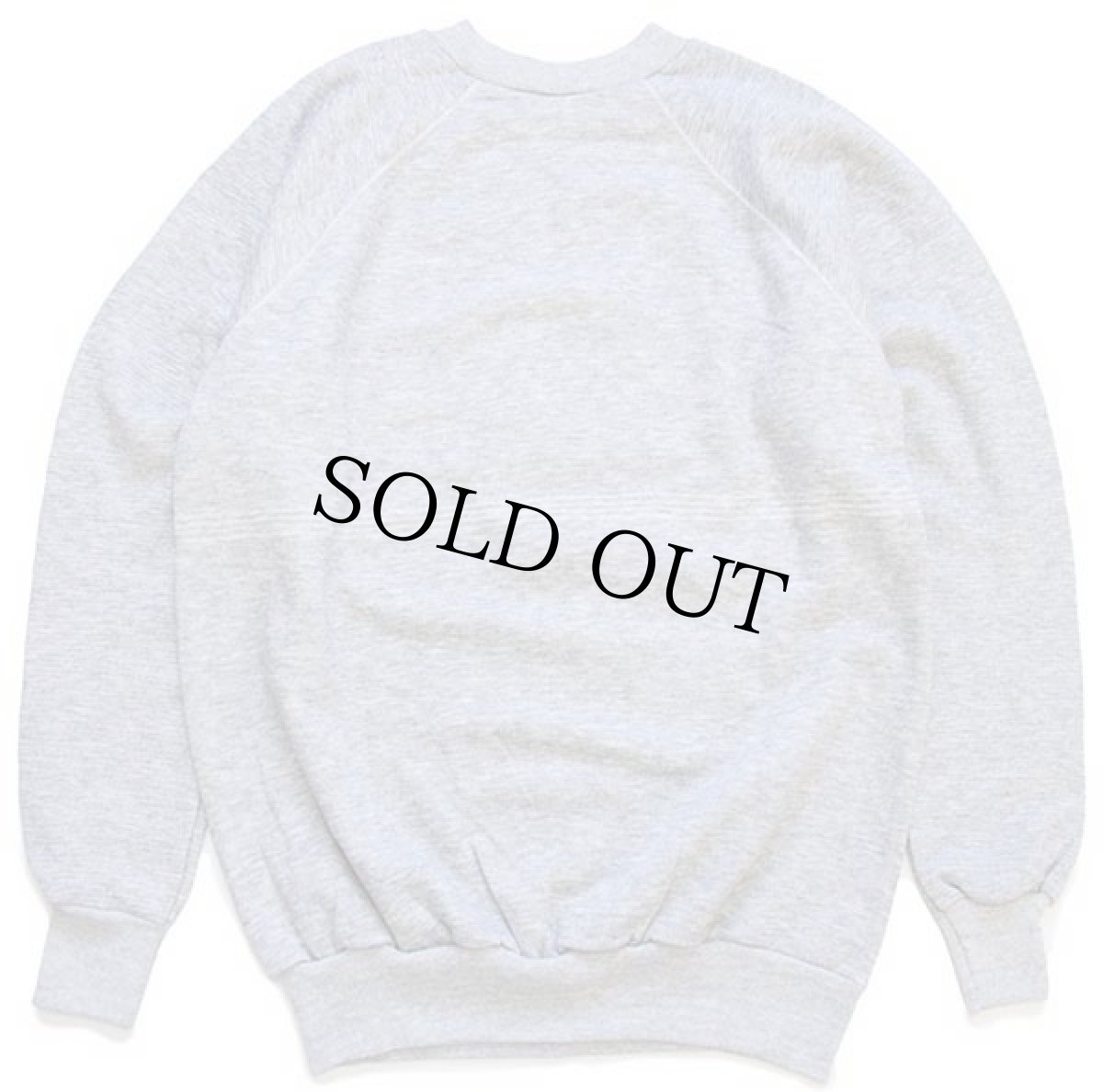 画像2: デッドストック★80s USA製 DON'T JUST STAND THERE HUG ME! ベア スウェット 杢グレー (2)