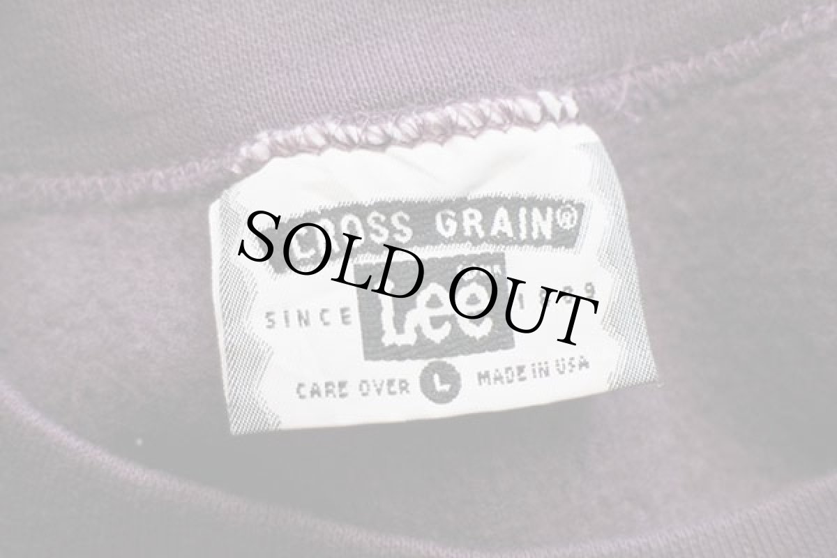 画像4: 90s USA製 Leeリー ショベル ハンマー ツール 刺繍 リバースウィーブ スウェット 紫 L (4)