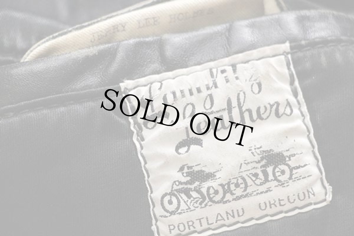 画像4: 70s Langlitz Leathersラングリッツレザー Columbia HARLEY-DAVIDSONハーレー ダビッドソン パッチ ダブルライダース レザージャケット (4)