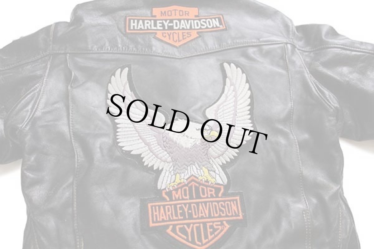 画像5: 70s Langlitz Leathersラングリッツレザー Columbia HARLEY-DAVIDSONハーレー ダビッドソン パッチ ダブルライダース レザージャケット (5)