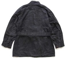 画像2: 80s 英国製 Belstaffベルスタッフ トライアルマスター ワックスコットン オイルドジャケット 炭黒 M (2)