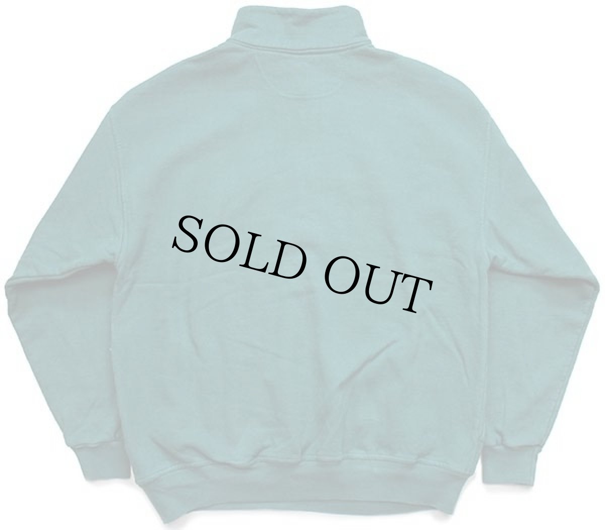 画像2: 90s USA製 Cross Creek 無地 ハイネック ハーフジップ スウェット 緑 XL★ブランク (2)