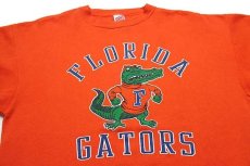 画像3: 80s USA製 FLORIDA GATORS マスコット スウェット オレンジ L (3)