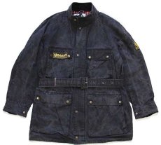 画像1: 80s 英国製 Belstaffベルスタッフ トライアルマスター ワックスコットン オイルドジャケット 炭黒 M (1)