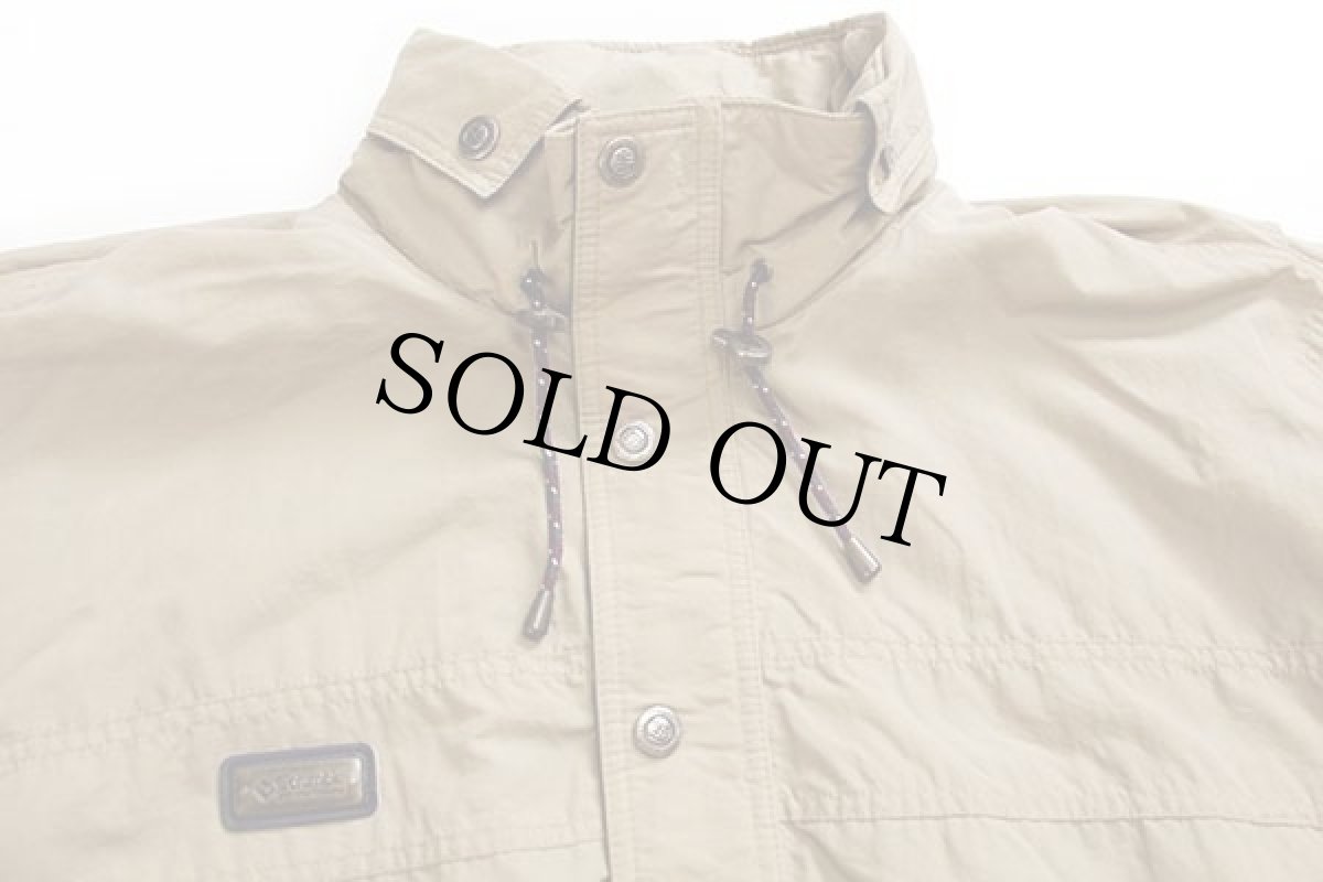 画像3: 90s Columbiaコロンビア ナイロン マウンテンジャケット グレーベージュ L (3)