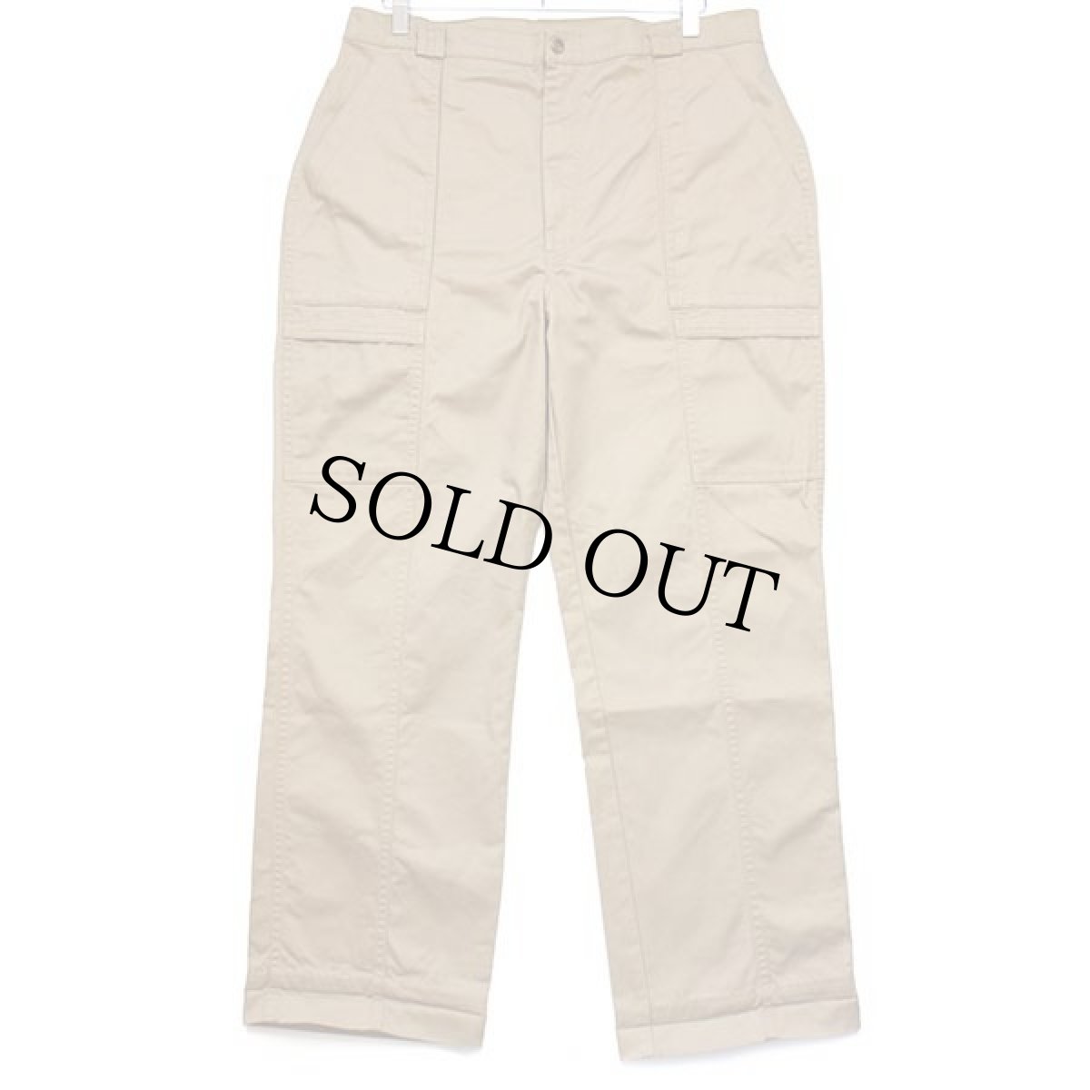 画像2: 90s USA製 TRADER BAY コットンツイル ブッシュパンツ カーキ W36 (2)