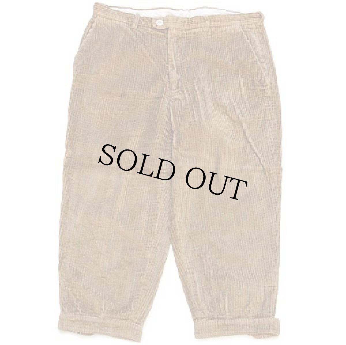 画像2: 70s CPB コットン 極太畝 コーデュロイ ニッカポッカパンツ 茶 54★ジョッパーズ (2)