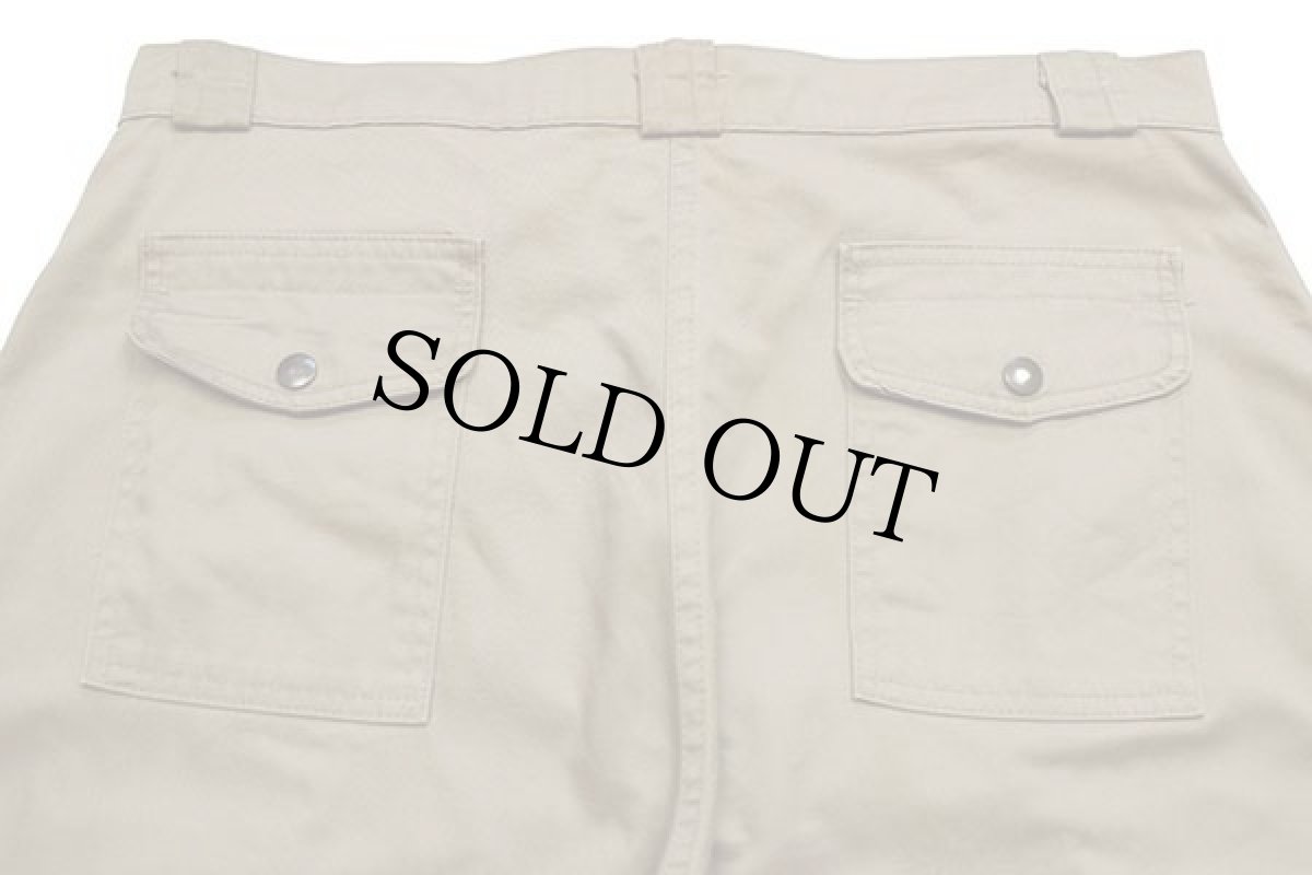 画像5: 90s USA製 TRADER BAY コットンツイル ブッシュパンツ カーキ W36 (5)