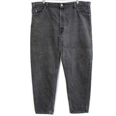 画像2: 90s USA製 Levi'sリーバイス 550 ブラック デニムパンツ w42 L32★SDP1664 (2)