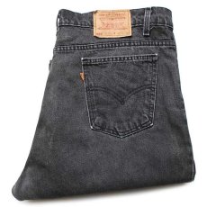 画像1: 90s USA製 Levi'sリーバイス 550 ブラック デニムパンツ w42 L32★SDP1664 (1)