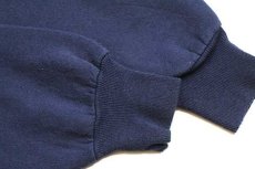 画像5: 90s USA製 RUSSELLラッセル 無地 前V スウェット 紺 XL★ブランク (5)