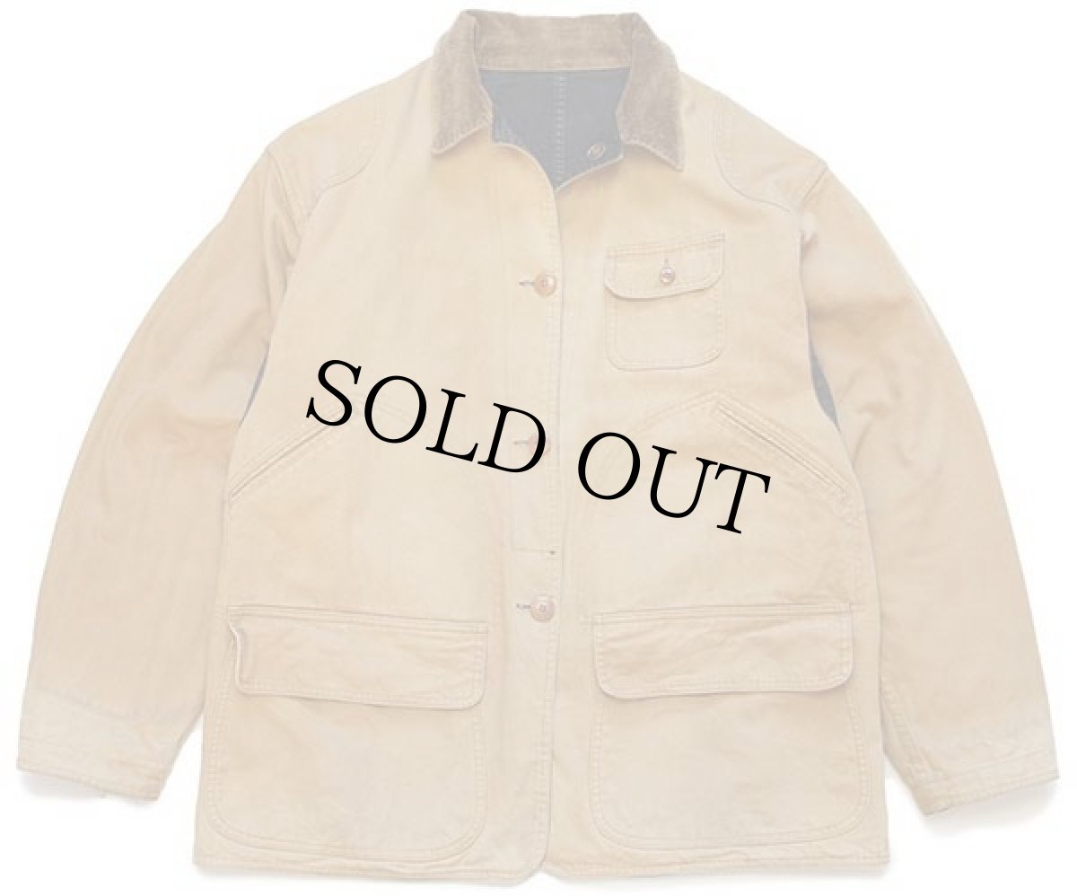 画像7: 80s ポロ カントリー ラルフローレン リバーシブル コットン ダック地 ハンティングジャケット 黒×茶 L (7)