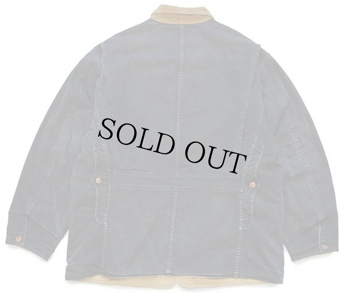 画像2: 80s ポロ カントリー ラルフローレン リバーシブル コットン ダック地 ハンティングジャケット 黒×茶 L (2)